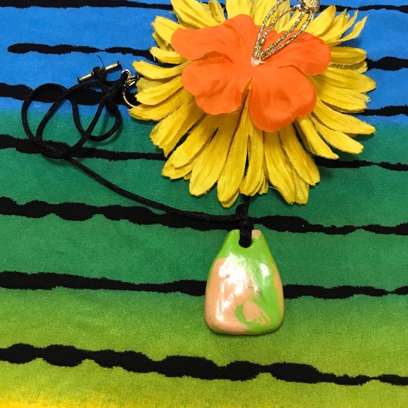 Ceramic Vintage One of a Kind Handmade Boho Necklace - Picture 11 of 16